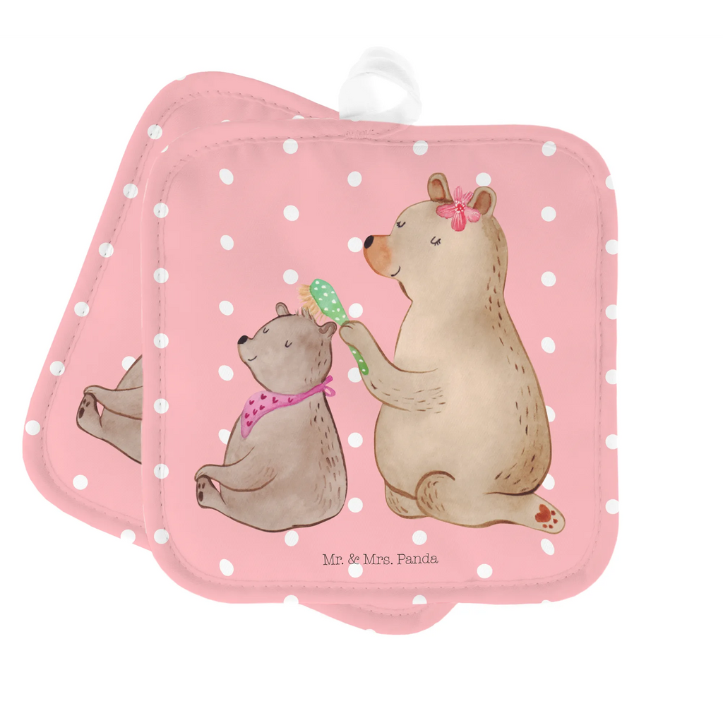 2er Set Topflappen  Bär mit Kind Topflappen, Topfhandschuhe, 2er Set Topflappen, Topflappen 2er Set, topfhalter, Topflappen Set, Topfuntersetzer, Topflappenset, Familie, Vatertag, Schwester, Muttertag, Bruder, Papa, Oma, Mama, Opa, Mutti, Mutter, Geschenk