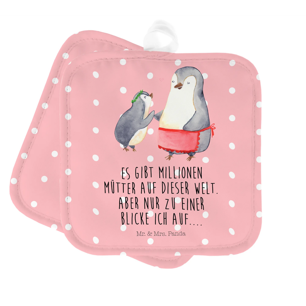 2-elementowy zestaw podkładek pod garnki Pingwin z dzieckiem Topfhandschuhe, Ofenhandschuh, Topflappenset, Topflappen Set, Topfhandschuh, Topfuntersetzer, Topflappen, Ofenhandschuhe, Topflappen 2er Set, Schöne Topflappen, Topflappen mit Spruch, Topflappen lustig, Familie, Vatertag, Muttertag, Bruder, Schwester, Mama, Papa, Oma, Opa, Geschenk, Mami, Mutti, Mutter, Geburststag