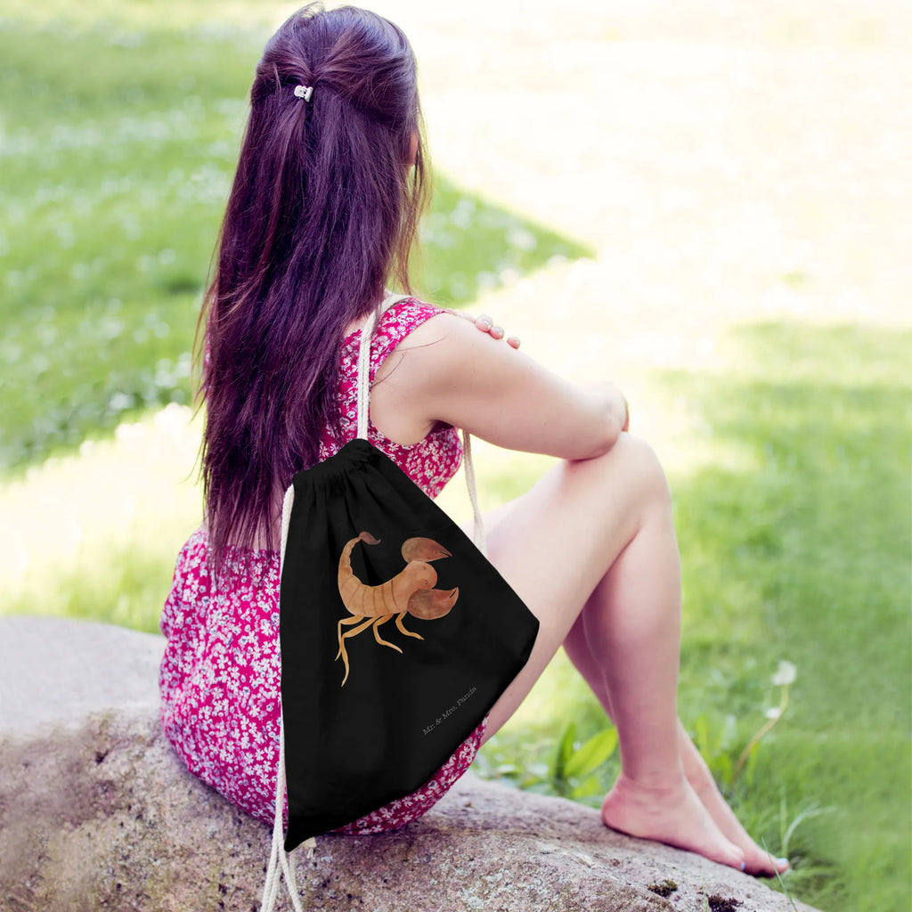 Drawstring bag Star sign Scorpio Classic sports bag, jute bag, hipster, bag, gym bag, carrier bag, constellations, birthdays, astrology, zodiac, date of birth, month of birth, birthday october, gift november, scorpion star sign, birthday november, scorpions, scorpion gift, gift october