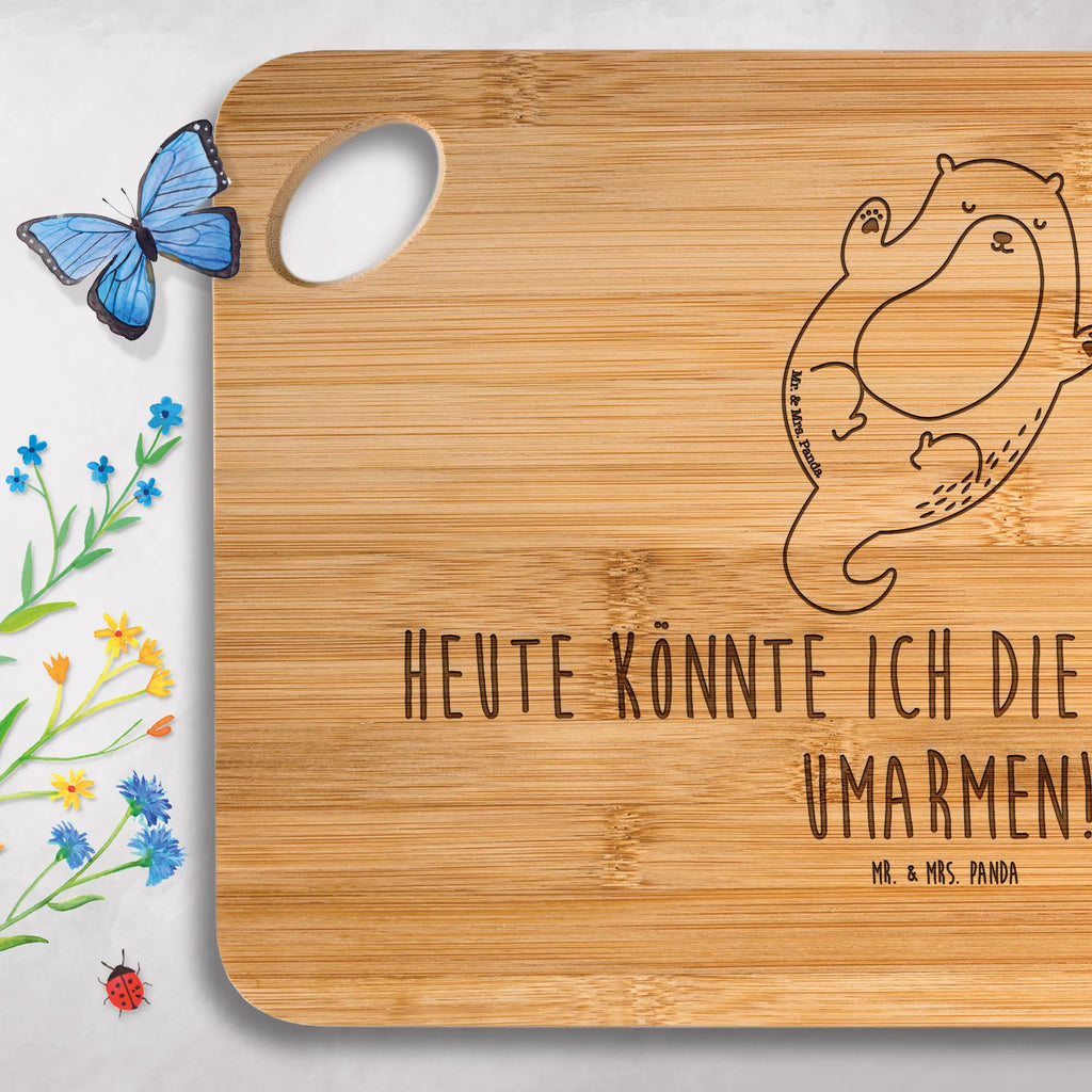 Bamboo chopping board otter Embrace carving board, cutting block, solid, slices, wood, bamboo, robust, board, nature, cutting board, engraving, kitchen board, kitchen, dulcimer, breakfast, breakfast board, otter, marten, sea otter, European otter, water mammal, aquatic animal, baby otter, predator, water, otter gifts, animal lover, gift ideas for animal lovers, animal, mammal, water animal, gifts for people in love, Otter Sea Otter Lake Otter