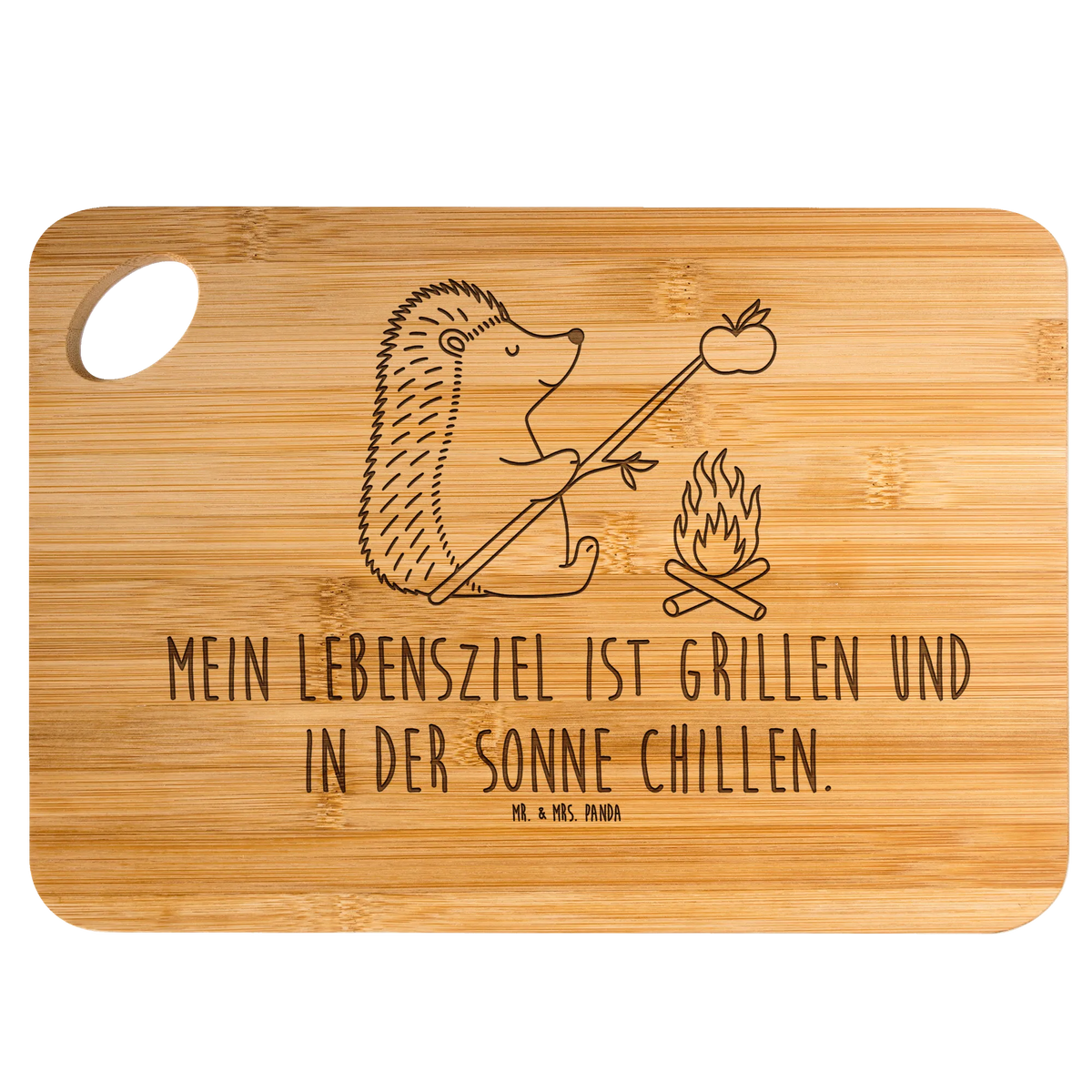 Bamboo chopping board Hedgehog grilling