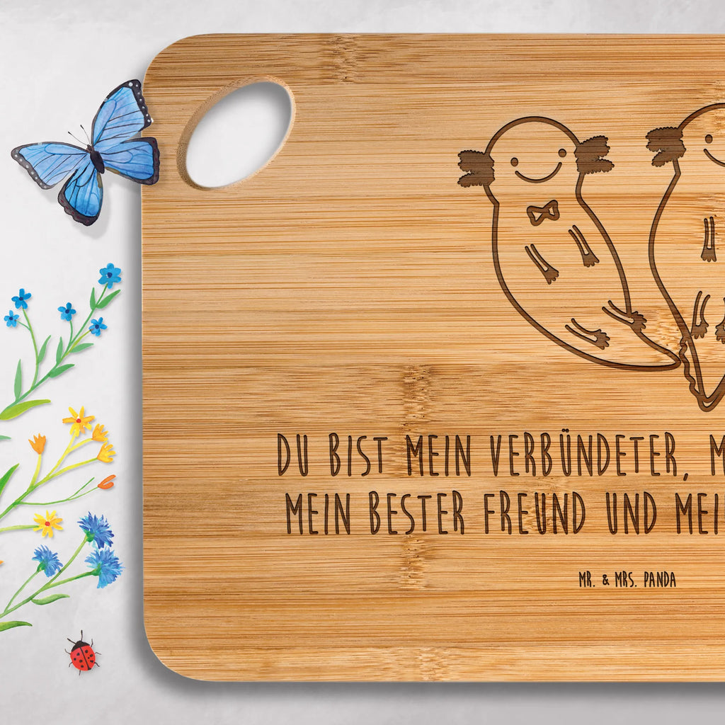 Bambus - deska do krojenia Axolotl Przyjaciółka Axolotl, Molch