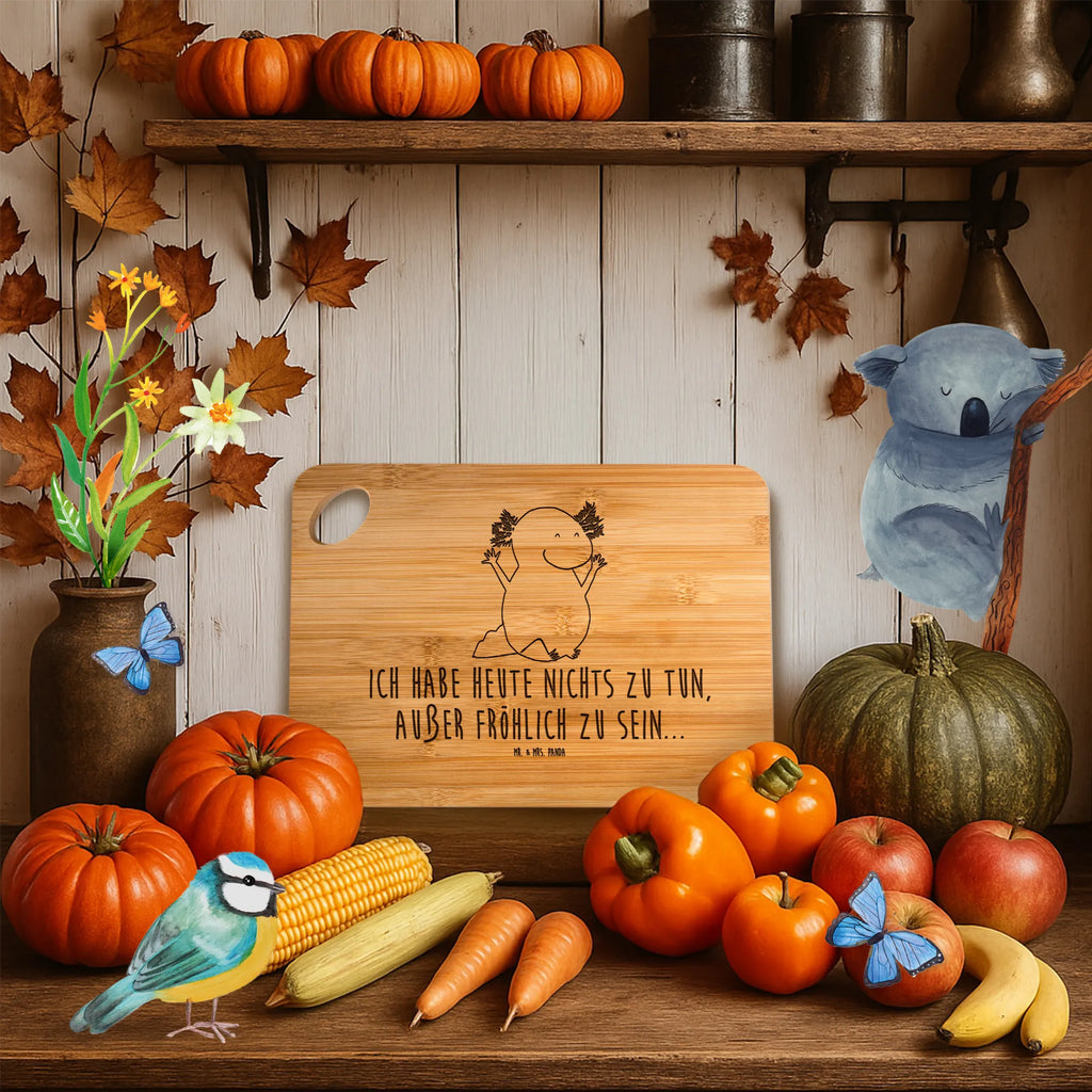 Bamboo chopping board axolotl Hooray cutting board, breakfast, cutting block, breakfast board, nature, slices, solid, dulcimer, bamboo, kitchen, engraving, robust, wood, board, carving board, kitchen board, Axolotl, Axelotl, marine animals, Mexican walking fish, salamander, joy, amphibian, fun, satisfaction, cheerful, motivation, axolotl, tail, axolot