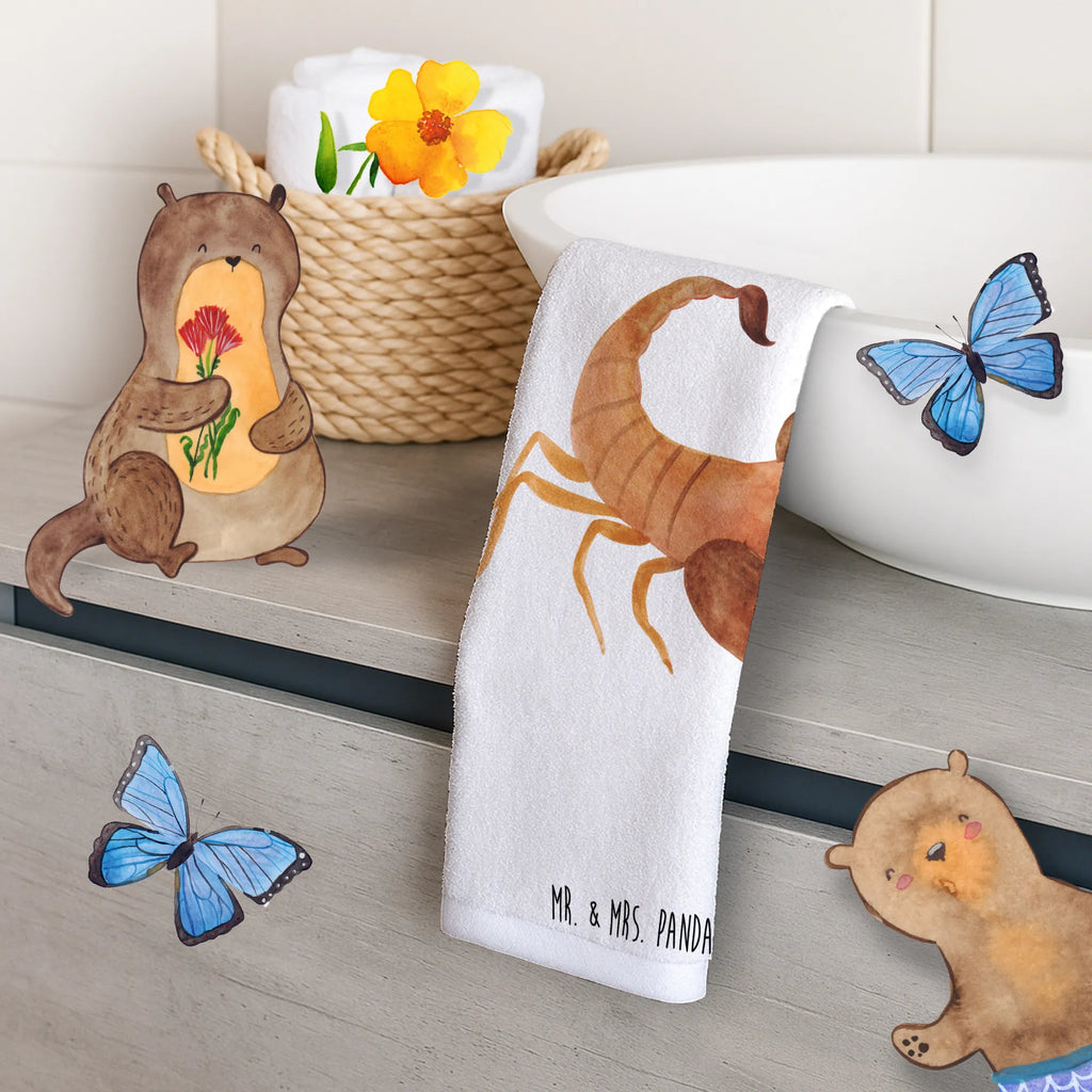 50 x 100 ręcznik Znak zodiaku Skorpion Klasyczny Znak zodiaku, gwiazdozbiór, horoskop, astrologia, ascendent