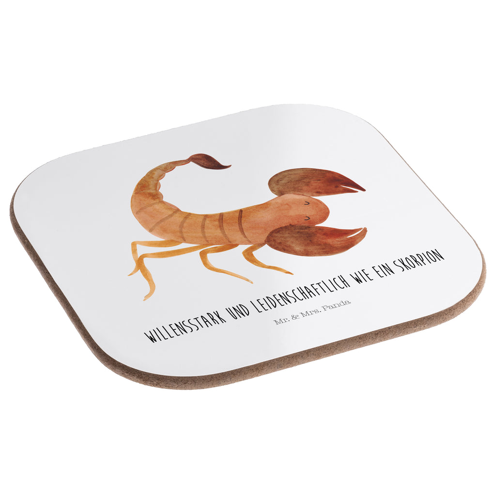 Square coaster Star sign Scorpio Classic glass coasters, party, gifts, Coasters, breakfast, presents, gift, constellations, birthdays, astrology, zodiac, date of birth, month of birth, scorpion gift, gift october, birthday november, scorpions, scorpion star sign, birthday october, gift november