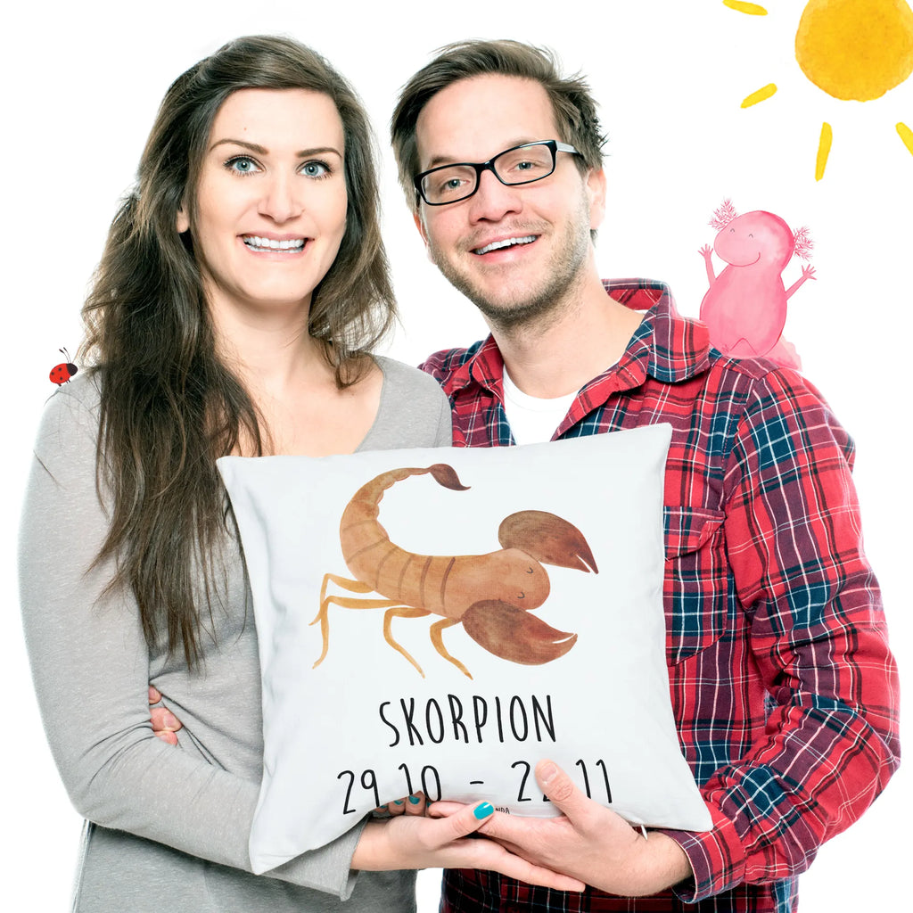 Cushion Star sign Scorpio Classic bedroom, bed, settee, fluffy, Pillow, pillows, 40 x 40, pad, sofa, couch, cushion, pillow case, soft, 40x40, constellations, birthdays, astrology, zodiac, date of birth, month of birth, scorpion star sign, gift november, birthday november, birthday october, scorpions, scorpion gift, gift october