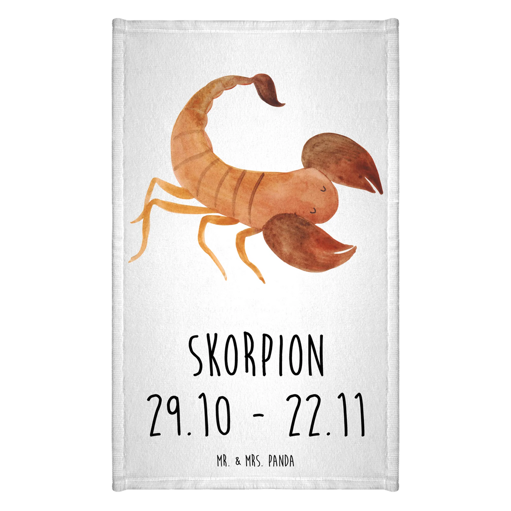 50 x 100 ręcznik Znak zodiaku Skorpion Klasyczny Znak zodiaku, gwiazdozbiór, horoskop, astrologia, ascendent