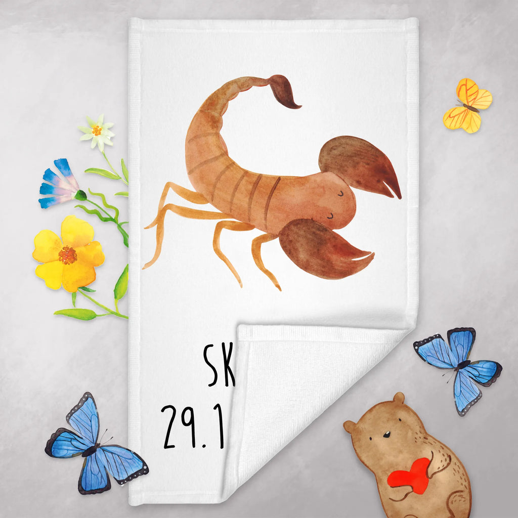 50 x 100 ręcznik Znak zodiaku Skorpion Klasyczny Znak zodiaku, gwiazdozbiór, horoskop, astrologia, ascendent
