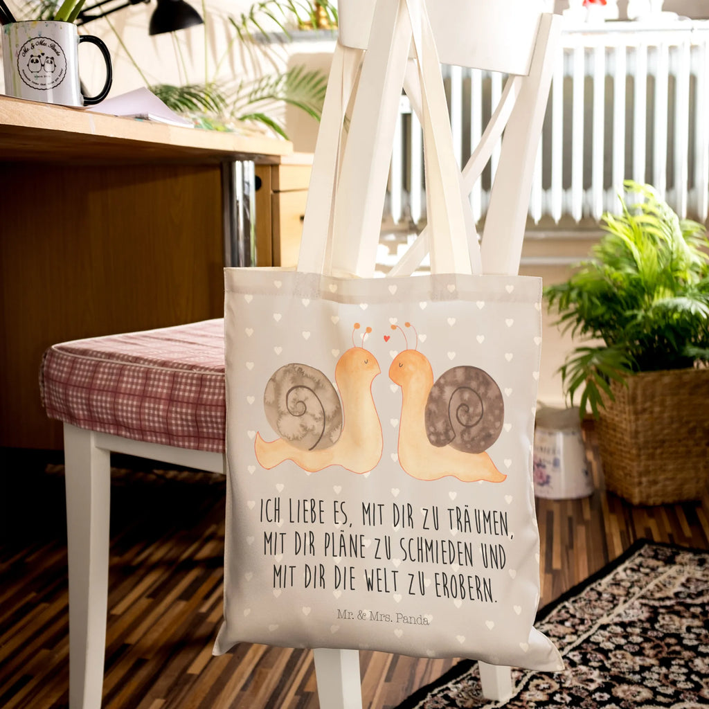 Einkaufstasche Schnecken Liebe Stofftasche, Tragetaschen, Alltagstasche, stoffshopper, Stoffbeutel, cityshopper, Einkaufsbeutel, Stoffeinkaufstaschen, markttasche, Strandtasche, Umhängetasche, Beutel Tasche, Einkaufstasche, Freizeittasche, Tüte, Beutel, Stofftragetasche, Einkaufstaschen, Schultertasche, Shopper, taschen shopper, shopping bag, Stofftaschen, Freundin, Freund, Liebe, Liebesgeschenk, Jahrestag, Verlobung, Partner, Ehemann, Ehefrau, Heiraten, Heiratsantrag, Hocheitstag