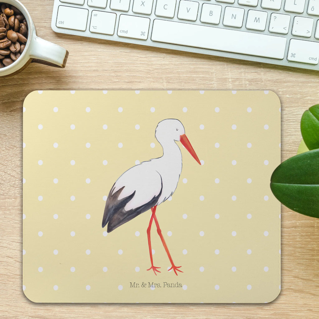 Podkładka pod mysz Bocian Motywy zwierzęce, dobra energia, zabawne powiedzonka, zwierzęta