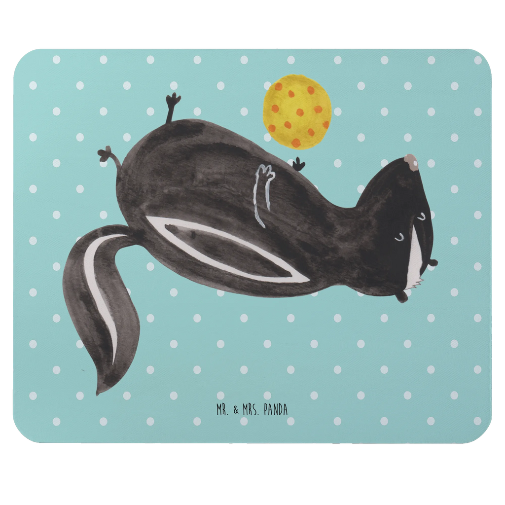 Mauspad Stinktier Ball Designer Mauspad, Mauspad Büro, Computer zubehör, Arbeitszimmer, Büroausstattung, Einzigartiges Mauspad, Mousepad, Mauspad, PC Zubehör, Mausunterlage, Stinktier, Skunk, Wildtier, verspielt, Stinki, Stinker, Raubtier, Weisheit