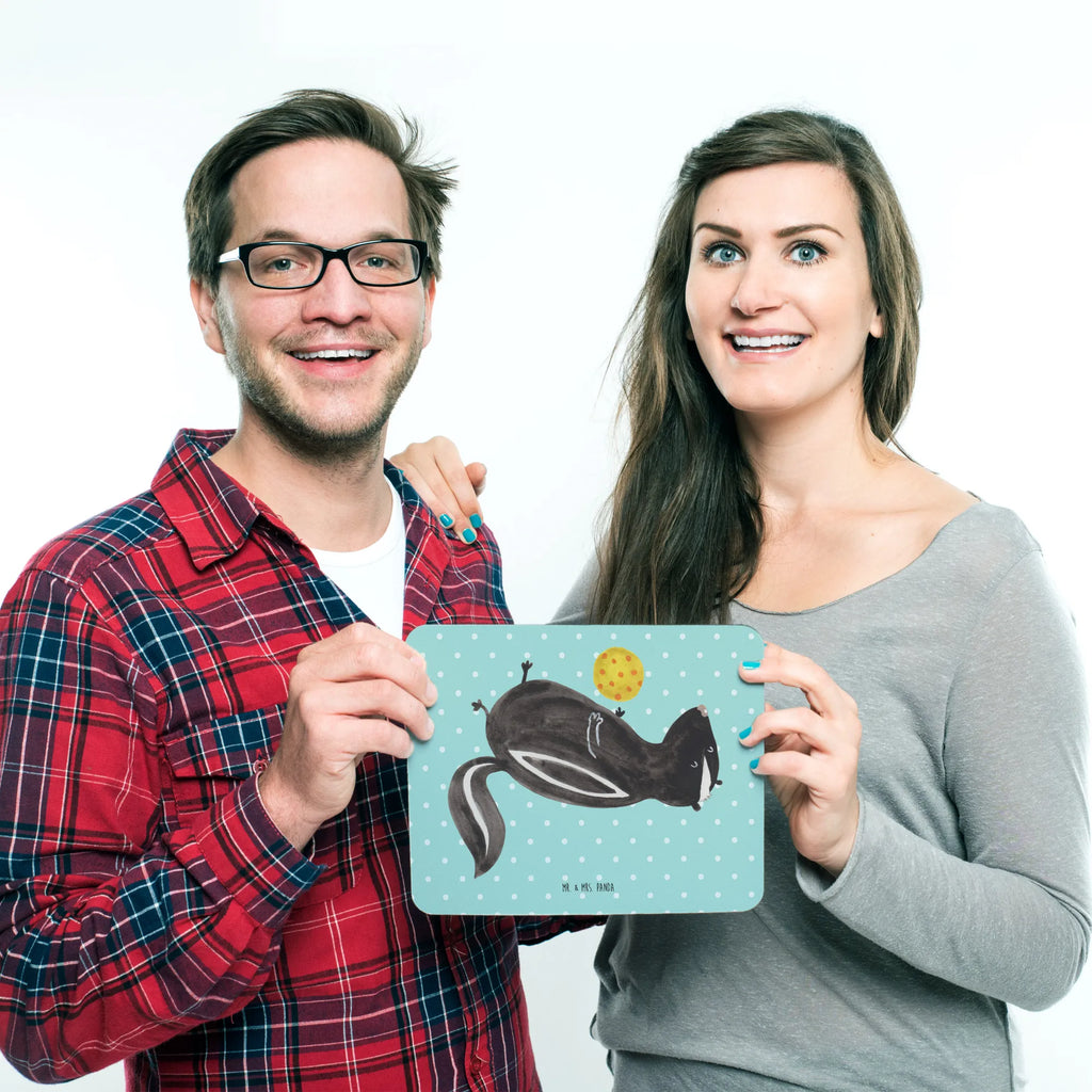 Mauspad Stinktier Ball Designer Mauspad, Mauspad Büro, Computer zubehör, Arbeitszimmer, Büroausstattung, Einzigartiges Mauspad, Mousepad, Mauspad, PC Zubehör, Mausunterlage, Stinktier, Skunk, Wildtier, verspielt, Stinki, Stinker, Raubtier, Weisheit