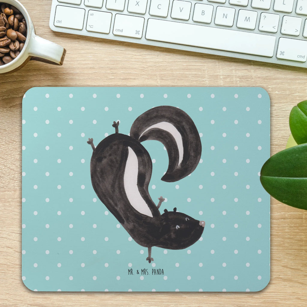 Mauspad Stinktier Handstand Computer zubehör, Mauspad Büro, Designer Mauspad, PC Zubehör, Mousepad, Mausunterlage, Mauspad, Einzigartiges Mauspad, Büroausstattung, Arbeitszimmer, Stinktier, Skunk, verpielt, Raubtier, Kind, Stinki, Spielplatz, Wildtier, Stinker