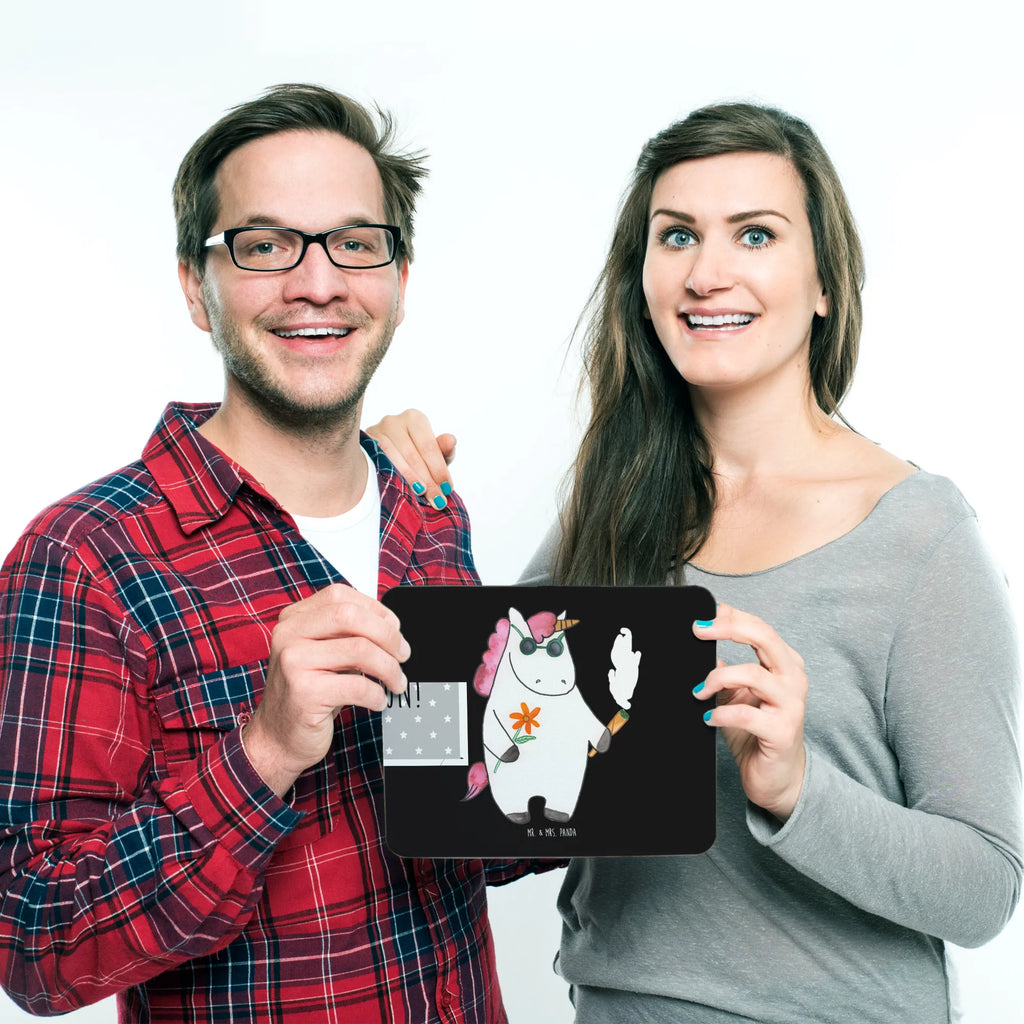 Mouse mat unicorn Woodstock Computer zubehör, Mauspad, Mousepad, PC Zubehör, Büroausstattung, Arbeitszimmer, Einzigartiges Mauspad, Mauspad Büro, Designer Mauspad, Mausunterlage, Einhorn, Einhörner, Einhorn Deko, Unicorn, Kiffen, Party, Zigarette, Joint, Alkohol, Spaß. lustig, witzig, Woodstock