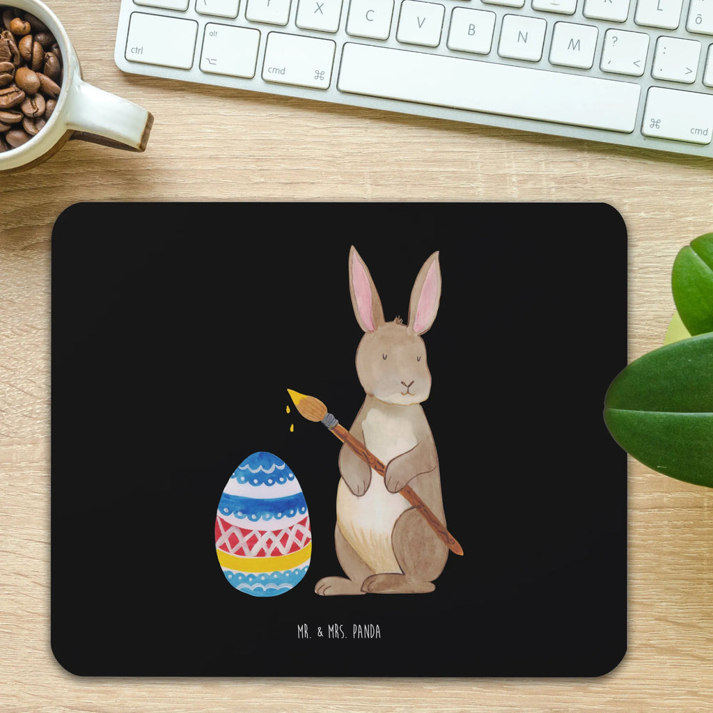 Mouse mat Hare painting eggs saying, PC, fun, Mouse Pad, Office, mousepad, Print, Work, Student, Motif, Gift, Study, Pad, Mouse, Easter, Easter bunny, Easter egg, rabbit, painted Easter eggs, Easter greetings, egg painting, Easter flower, Happy Easter