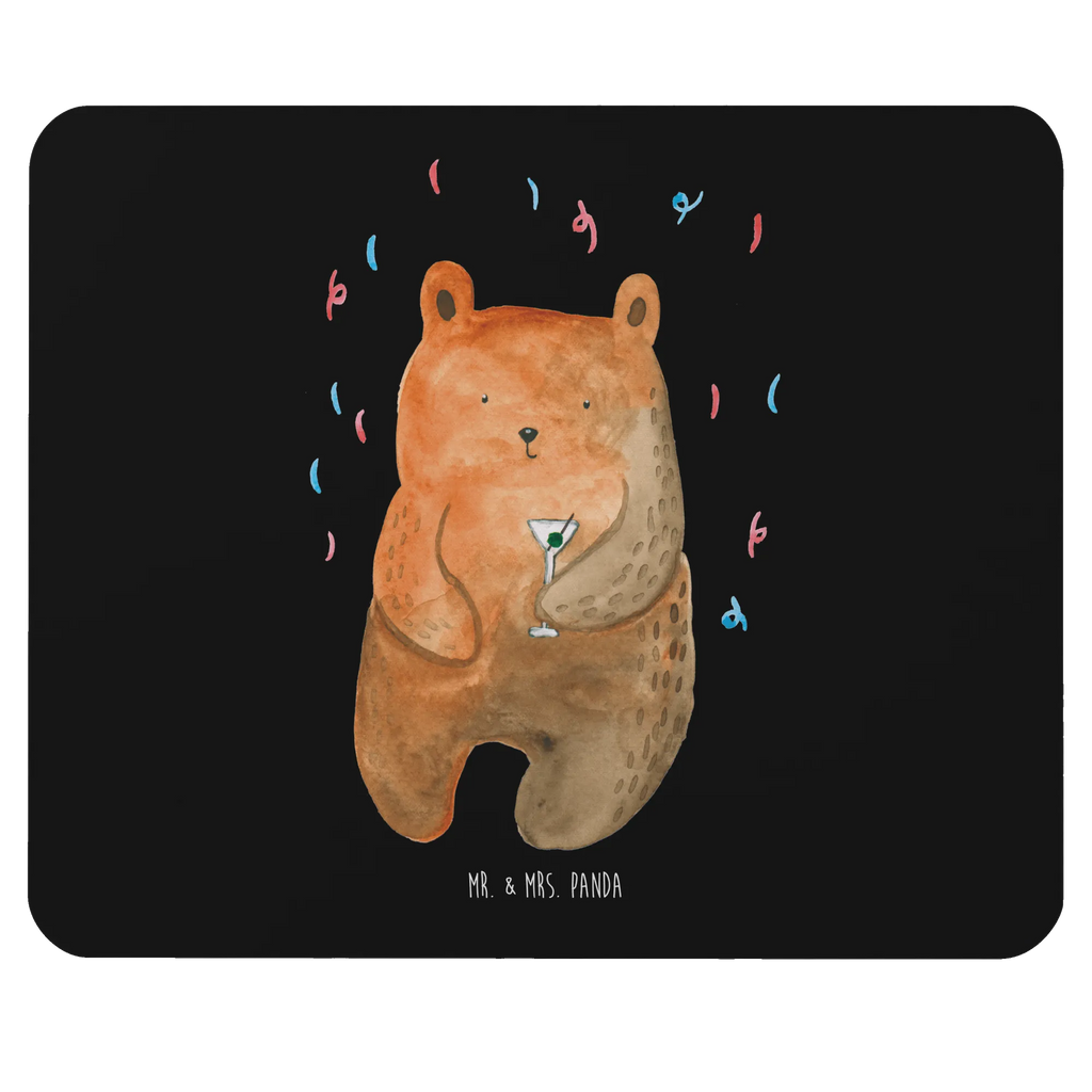 Mouse mat bear party mousepad, fun, Work, Pad, Mouse, Mouse Pad, PC, Office, Gift, saying, Print, Motif, Study, Student, bear, teddy, teddy bear, cuddly toy, Birthday, Good mood, Funny, Partying, Celebrate, Birthday present, Present, Party, Bring a present