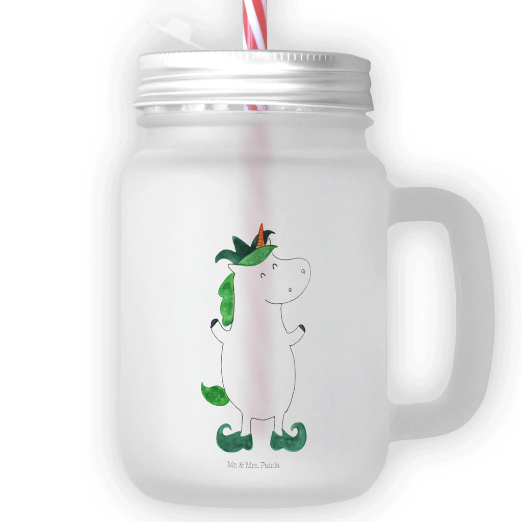 Mason jar drinking glass unicorn joker handle glass, summer glass, preserving glass, drinking glass, cocktail glass, Mason Jar, glass, unicorn, unicorns, Juggler, Punch, Middle Ages, Unicorn, Court Jester