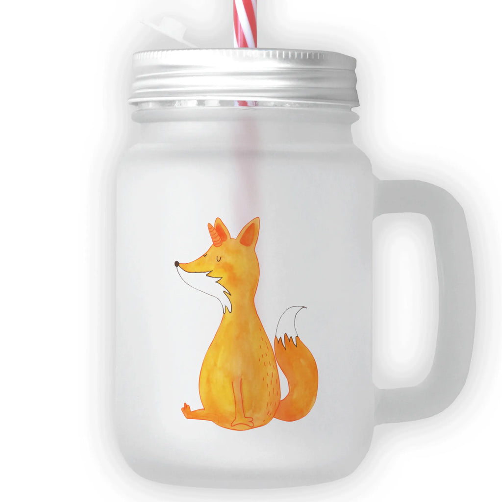 Mason jar drinking glass unicorn Wish preserving glass, drinking glass, summer glass, cocktail glass, glass, Mason Jar, handle glass, unicorn, unicorns, foxycorn, foxes, fox horns, fox