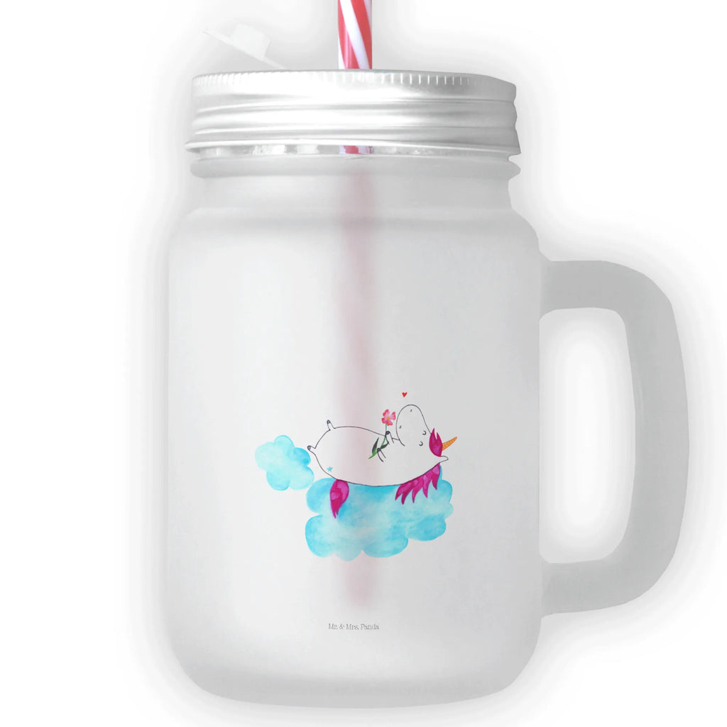 Mason jar drinking glass unicorn In love Mason Jar, summer glass, cocktail glass, drinking glass, glass, handle glass, preserving glass, unicorn, unicorns, Unicorn, Girlfriend present, cloud, Love, Unicorns, Love Proof, girlfriend gift