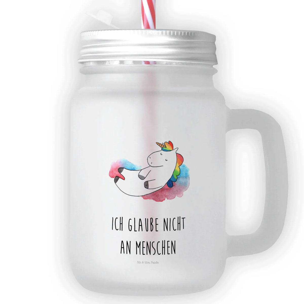 Szklanka Mason Jar Jednorożec Siódme niebo