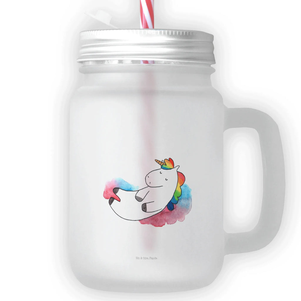 Mason jar drinking glass unicorn cloud 7 summer glass, drinking glass, preserving glass, Mason Jar, handle glass, glass, cocktail glass, unicorn, unicorns, gift, witty, smile, faith, people, Unicorn, Funny, in love, reality