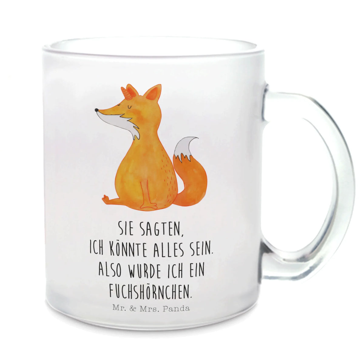 Glass tea cup unicorn Fox tea glass, tea, Tea cup, glass, mug, unicorn, unicorns, foxes, fox, fox horns, foxycorn