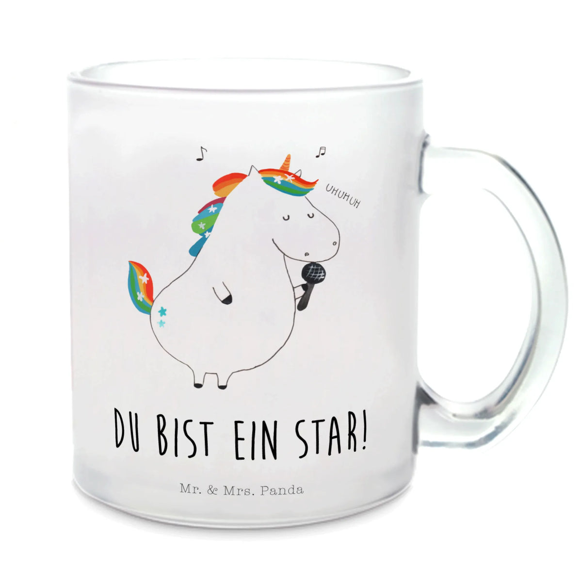 Glass tea cup unicorn Singer tea glass, glass, mug, tea, Tea cup, unicorn, unicorns, Singer gift, party, glitter, confetti, unicorn saying, Birthday, celebration, disco, birthday, Unicorn, Singer present