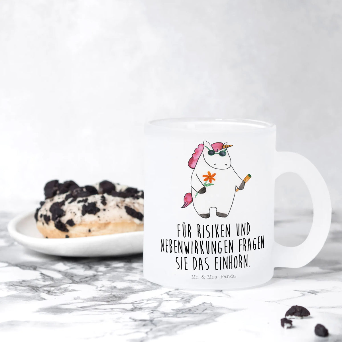 Glass tea cup unicorn Woodstock glass, tea glass, Tea cup, tea, mug, unicorn, unicorns, joint, woodstock, Funny, birthday gift, fun, smoke, party, Unicorn, cigarette, witty, smoking, present friend, alcohol