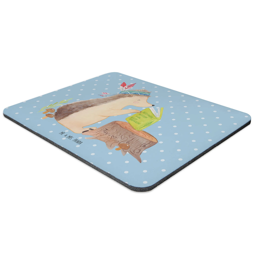 Mouse mat Hedgehog feather headdress Print, fun, Gift, Pad, Motif, Work, Mouse, saying, Study, Mouse Pad, mousepad, Office, PC, Student, Forest animals, Hedgehogs, Adventure, Indians, Camping, Campfire