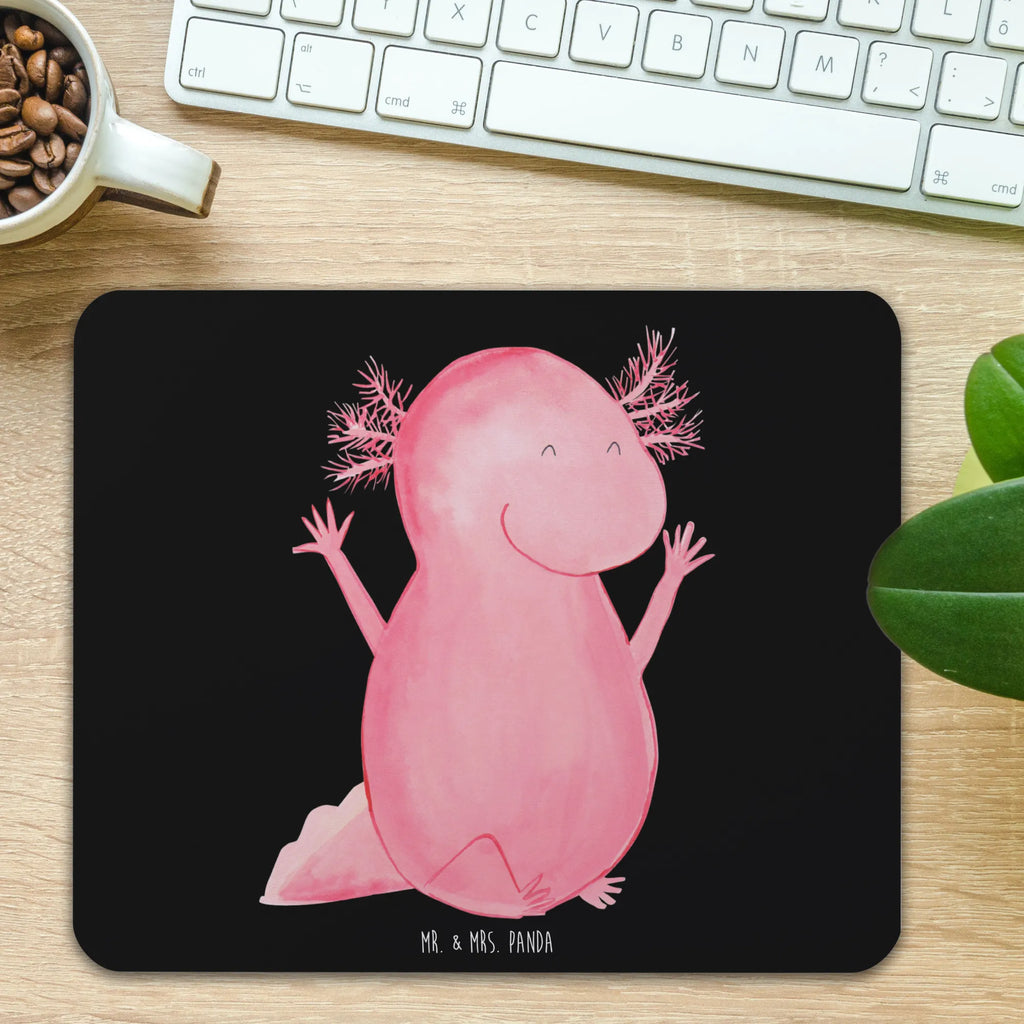 Mouse mat axolotl Hooray mousepad, Student, Study, Motif, PC, Gift, Mouse, saying, Work, fun, Pad, Mouse Pad, Office, Print, Axolotl, Axelotl, marine animals, Mexican walking fish, salamander, satisfaction, joy, axolot, amphibian, motivation, axolotl, cheerful, tail
