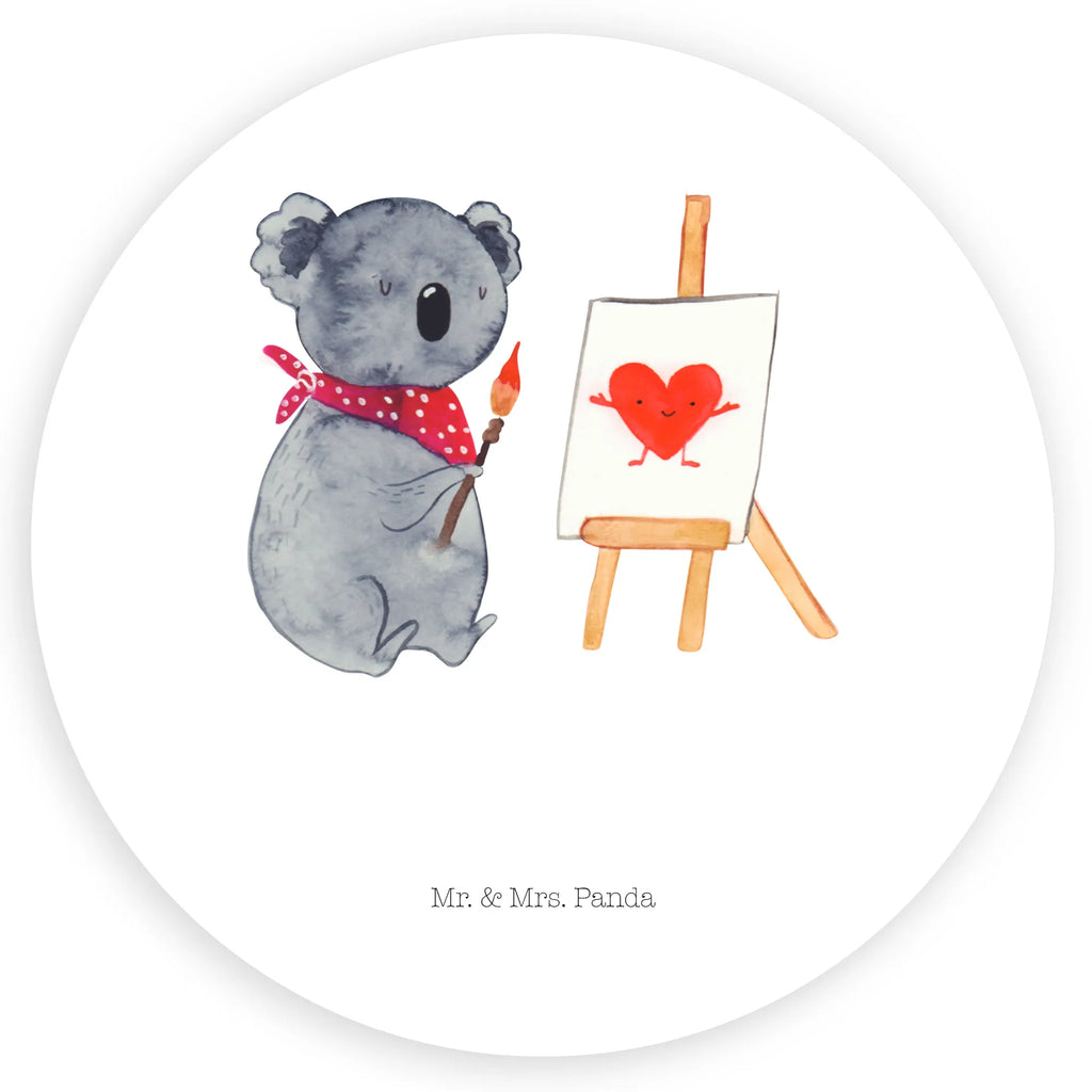 Round sticker Koala bear Artist label, Sticker, round, sticker, children, Koala, love gift, drawing, artist, proof of love, love, feelings