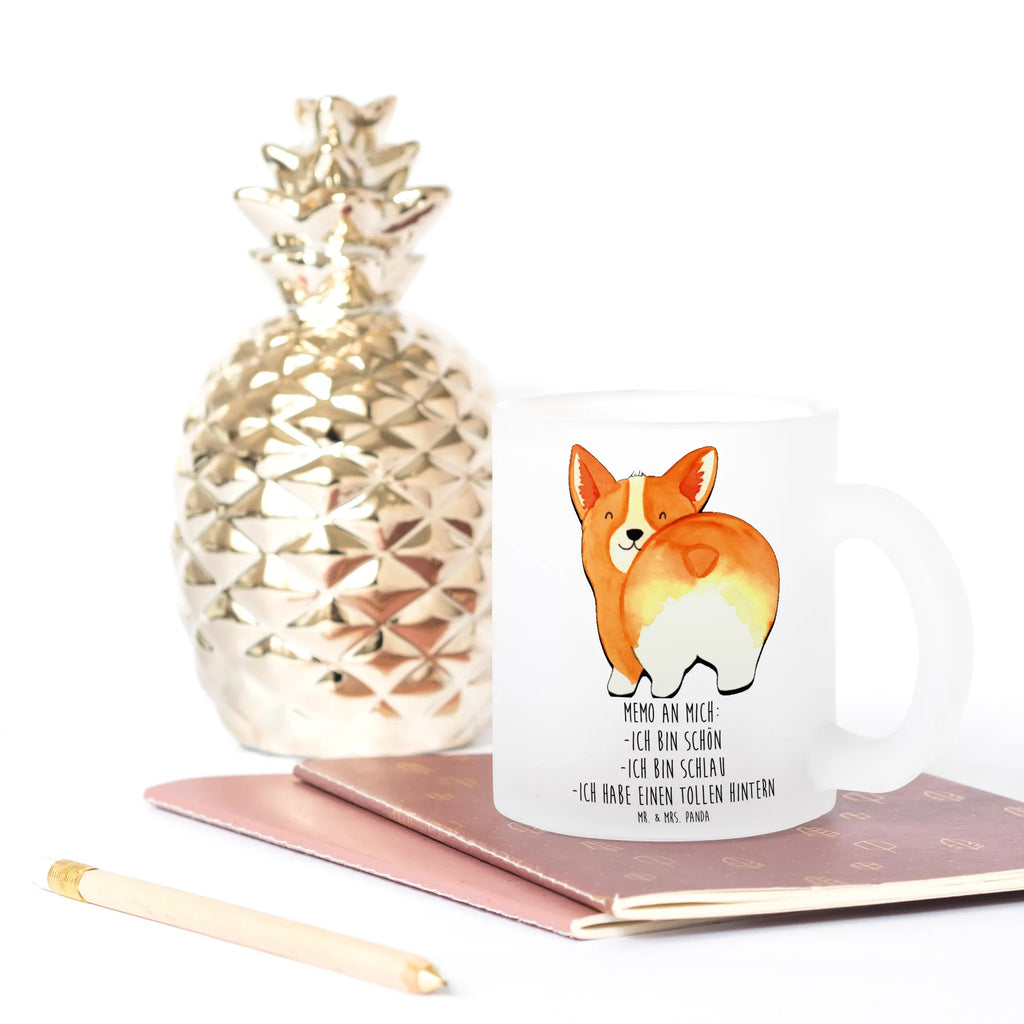 Glass tea cup corgi buttocks tea glass, tea, glass, mug, Tea cup, dog, mutt, hound, woof, dog mama, dog breed, love dogs, love for dogs, dog decorative items, bag with dog print, funny gifts for dog owners, what do you give a dog lover, Christmas gifts for dogs, gifts for dogs, dog sayings, Saying, Self love, Dog, Motivation, Dog love, Corgie