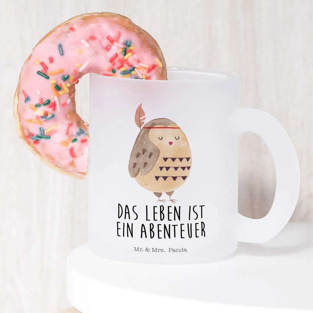 Teetasse Eule Federschmuck Glas Teebecher, becher für tee, glastasse, Tasse Für Tee, getränkeglas, Große Teetasse, Teegläser, Teetasse, Tee Tasse, Glasbecher, Tasse, tasse glas, Trinkglas, Becher, Teetasse Glas, becher glas, Teetasse aus Glas, Teeglas, Eule, Federschmuck, Das Leben Ist Ein Abenteuer, Owl, Eule Deko, Dekoration, Reisespruch