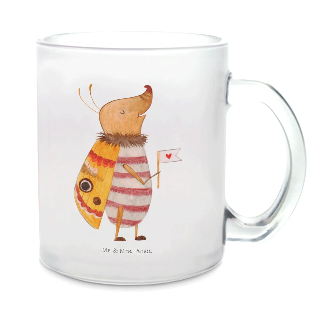 Glass tea cup Moth flag tea glass, mug, glass, tea, Tea cup, small animals, cute, funny, cute animal motives, hand drawn, small world, funny sayings, good mood, happy, gifts, gift ideas, special gifts, animal lover, card, Saying funny, Beetle, Kitchen decoration, How much does the world cost, Moth