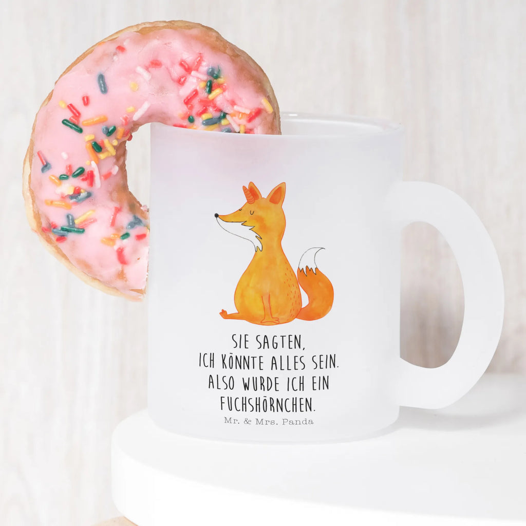 Glass tea cup unicorn Wish Tea cup, tea, mug, glass, tea glass, unicorn, unicorns, foxes, fox, fox horns, foxycorn