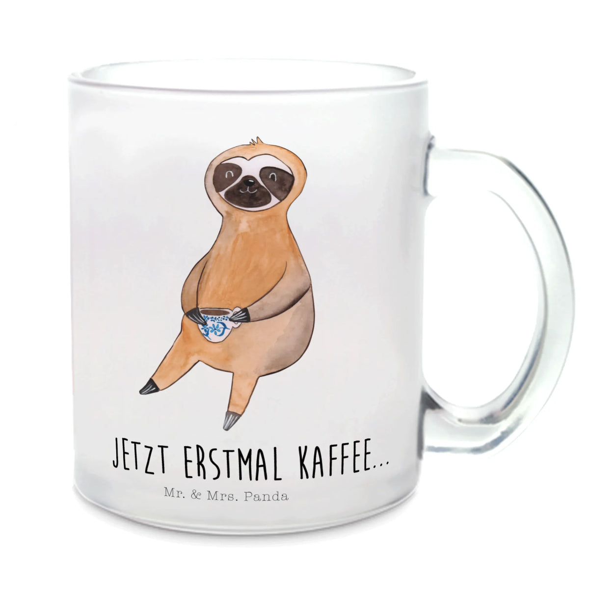 Teetasse Faultier Kaffee Teetasse aus Glas, Henkelbecher, getränkebecher, Teetasse Glas, Häferl, Teeglas, Haferl, glastasse, Teetasse, Tee Tasse, Henkeltasse, Pott, Glas Teebecher, Glasbecher, getränkeglas, Kakaotasse, Trinkglas, Motivtasse, Faultier, Faultier Geschenk, Faultier Deko, Lieblingstier, Erster Kaffee, Kaffee, Frühaufsteher, Coffee, Morgenmuffel, Kaffeegetränk, Genießer, Faultiere, Kaffeetasse, faul