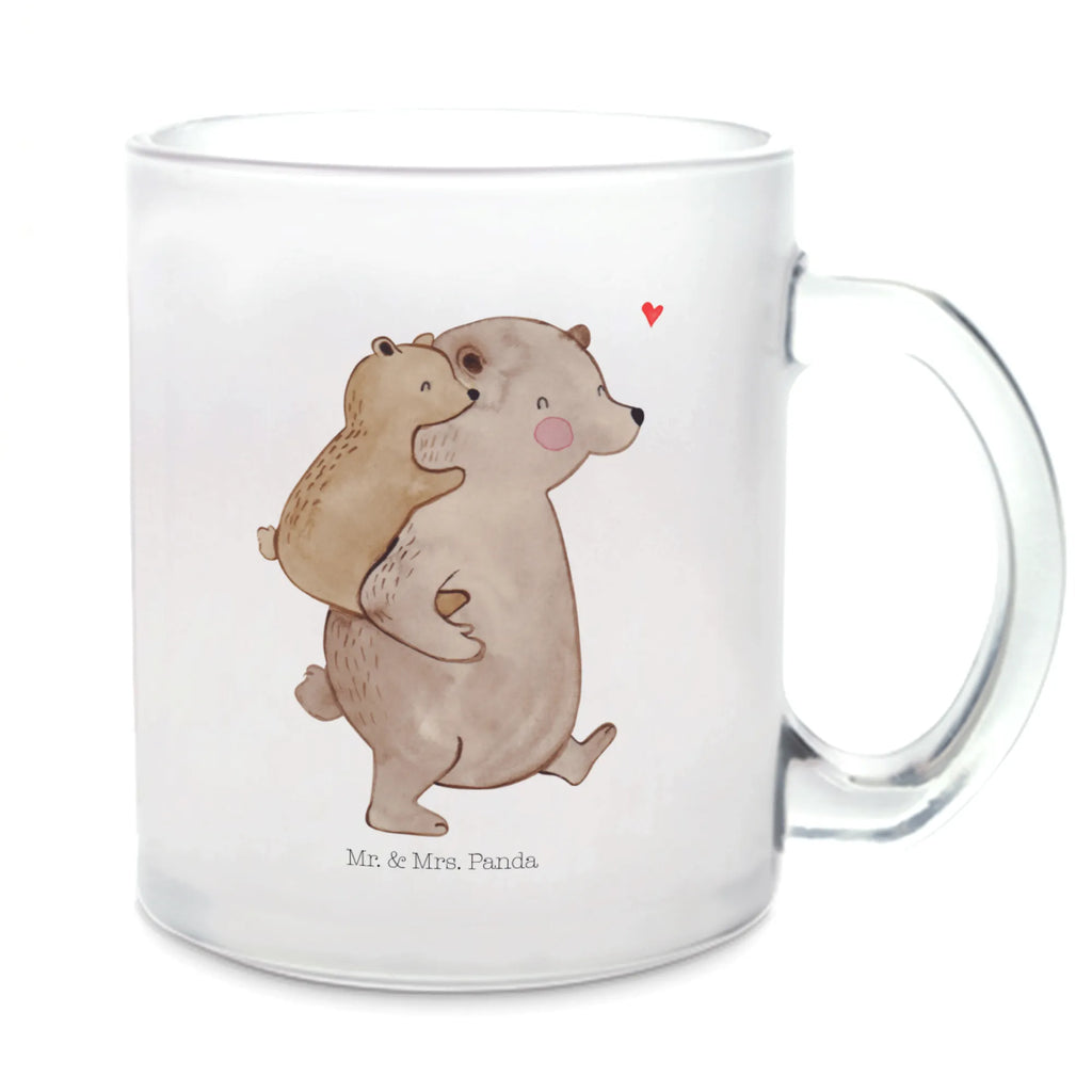 Glass tea cup Papa Bear tea, mug, tea glass, Tea cup, glass, Family, Father's Day, Mother's Day, brother, sister, Mom, Dad, birthday, present, daddy, dad, father's day, uncle