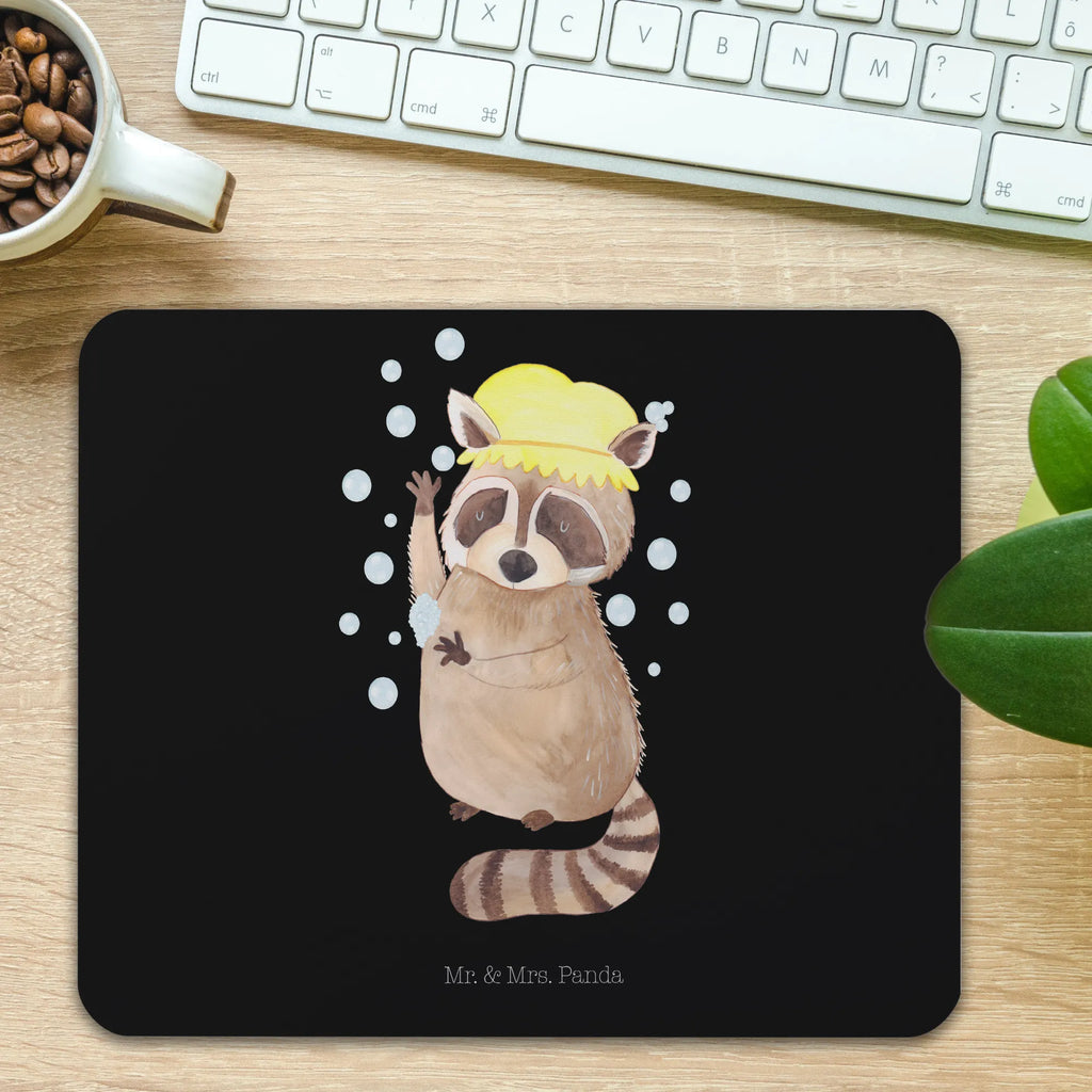 Mouse mat Raccoon PC Zubehör, Einzigartiges Mauspad, Mousepad, Computer zubehör, Arbeitszimmer, Mausunterlage, Mauspad Büro, Mauspad, Büroausstattung, Designer Mauspad, Tiermotive, Gute Laune, lustige Sprüche, Tiere, Seifenblasen, Waschbär, Fröhlich, Plan, Tagträumen, waschen