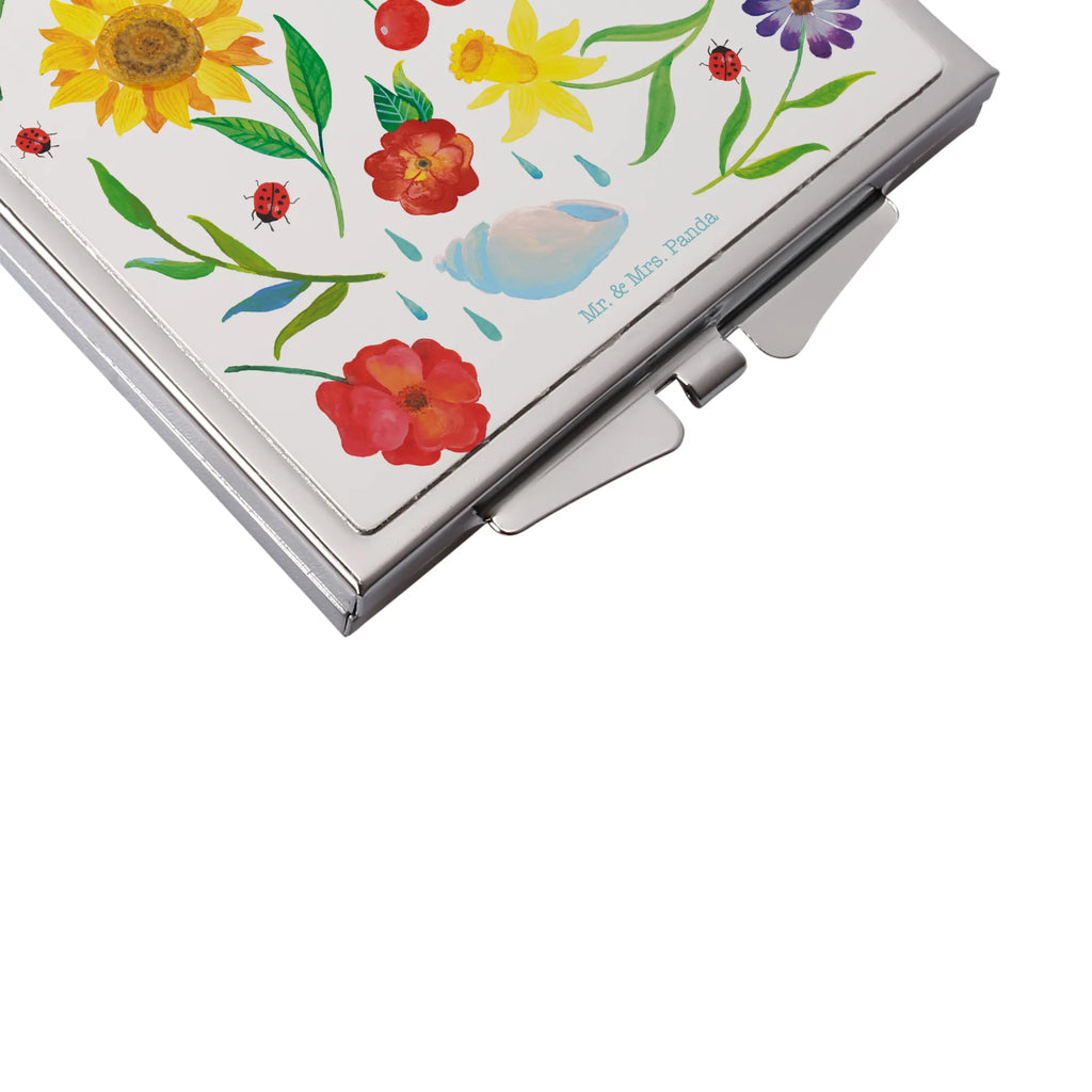 Kwadratowe lusterko do torebki Lato Dekoracje kwiatowe, dekoracje wiosenne, dekoracje letnie, dekoracja, pozytywna wiadomość, miłośnik natury, na zewnątrz, natura, przygoda