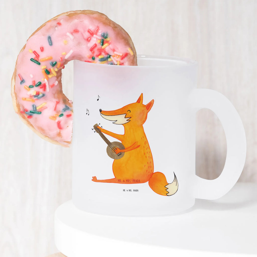 Teetasse Fuchs Gitarre tasse glas, Teeglas, Teetasse, Tasse, glastasse, Teetasse Glas, Trinkglas, Teetasse aus Glas, Große Teetasse, Teegläser, becher für tee, becher glas, Tee Tasse, getränkeglas, Tasse Für Tee, Becher, Glasbecher, Glas Teebecher, Fuchs, Musikerin, Gitarre, Geschenk Musiker, Sänger, Musik Spruch, Füchse, Sängerin