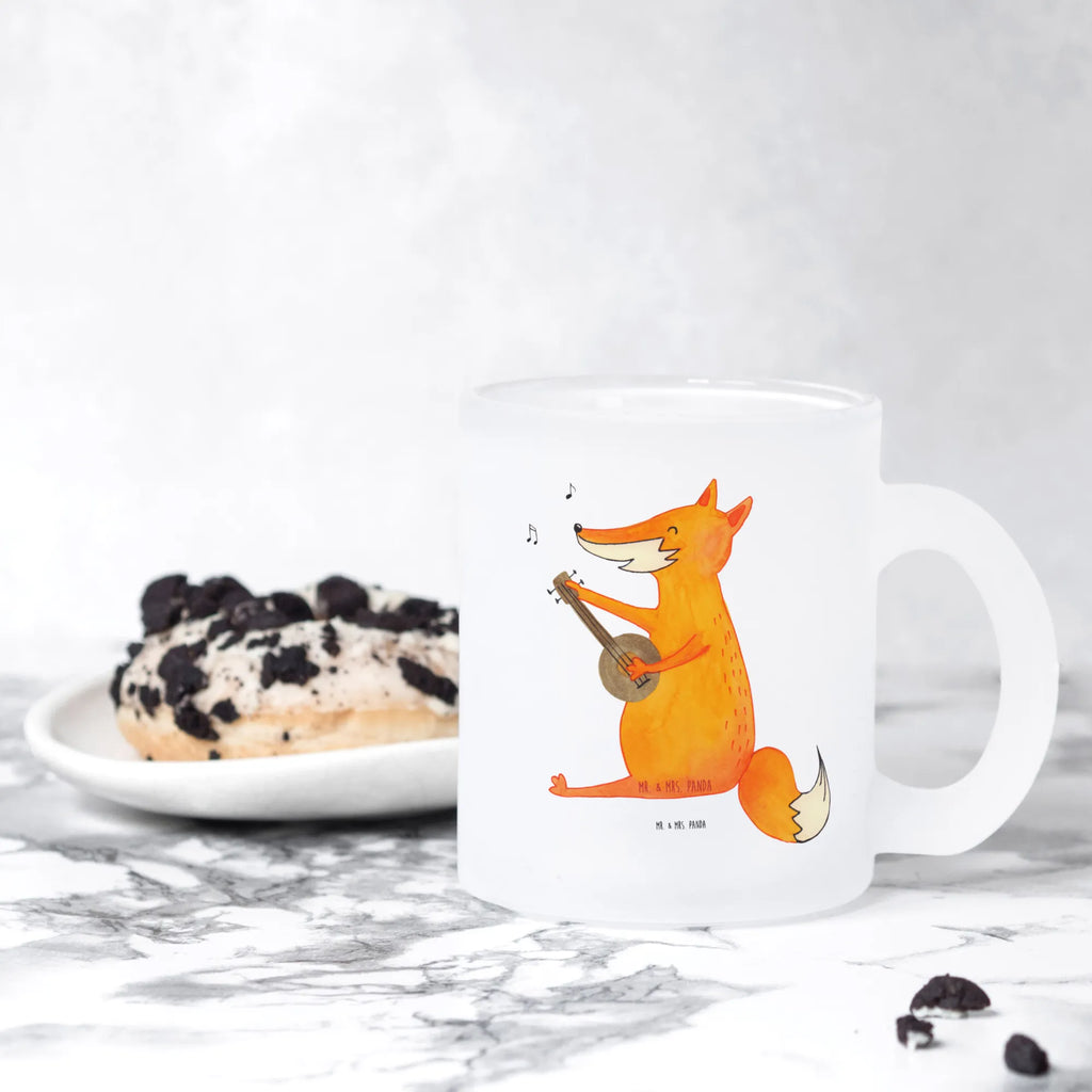Teetasse Fuchs Gitarre tasse glas, Teeglas, Teetasse, Tasse, glastasse, Teetasse Glas, Trinkglas, Teetasse aus Glas, Große Teetasse, Teegläser, becher für tee, becher glas, Tee Tasse, getränkeglas, Tasse Für Tee, Becher, Glasbecher, Glas Teebecher, Fuchs, Musikerin, Gitarre, Geschenk Musiker, Sänger, Musik Spruch, Füchse, Sängerin