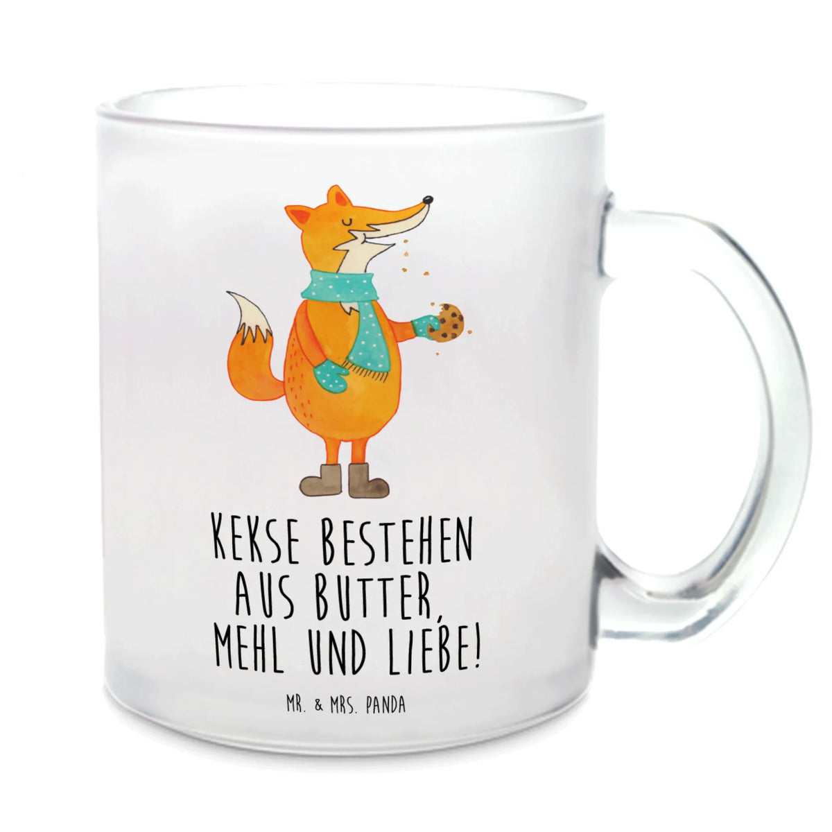 Teetasse Fuchs Keks Motivtasse, Kakaotasse, Haferl, Tee Tasse, Teeglas, Häferl, Teetasse Glas, Henkelbecher, glastasse, getränkeglas, Teetasse aus Glas, Henkeltasse, Pott, Trinkglas, Glas Teebecher, getränkebecher, Teetasse, Glasbecher, Fuchs, Winter, Backen Spruch, Füchse, Küche Deko, Plätzchen, Kekse, Liebe, Weihnachtszeit