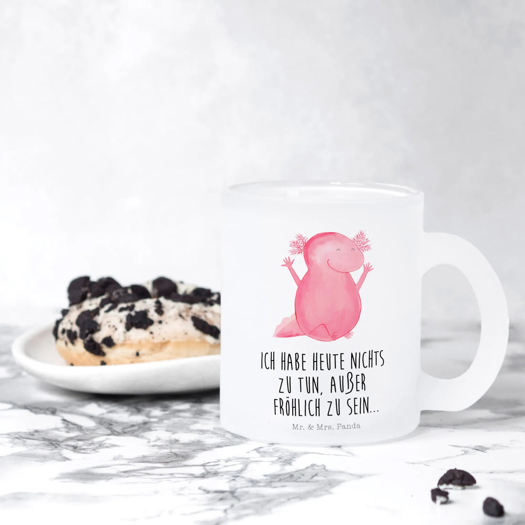 Teetasse Axolotl Hurra Tee Tasse, Teetasse Glas, becher glas, getränkeglas, Große Teetasse, Glas Teebecher, Glasbecher, Teetasse aus Glas, glastasse, Tasse, Teetasse, Trinkglas, Tasse Für Tee, tasse glas, Becher, Teeglas, Teegläser, becher für tee, Axolotl, Molch, Lurch, Zufriedenheit, Fröhlich, Motivation, Lurche, Spaß, Axolot, Freude, Schwanzlurch