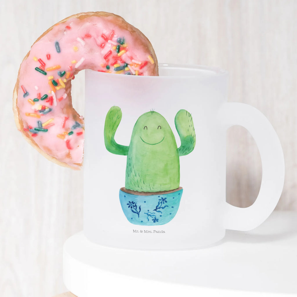 Glass tea cup cactus happy tea, tea glass, mug, Tea cup, glass, cactus, cactuses, plants, cactus plant, small green cactus, child protection, funny, new start, motivation, friend, education, saying, office, office life, family, cacti, colleague, mother