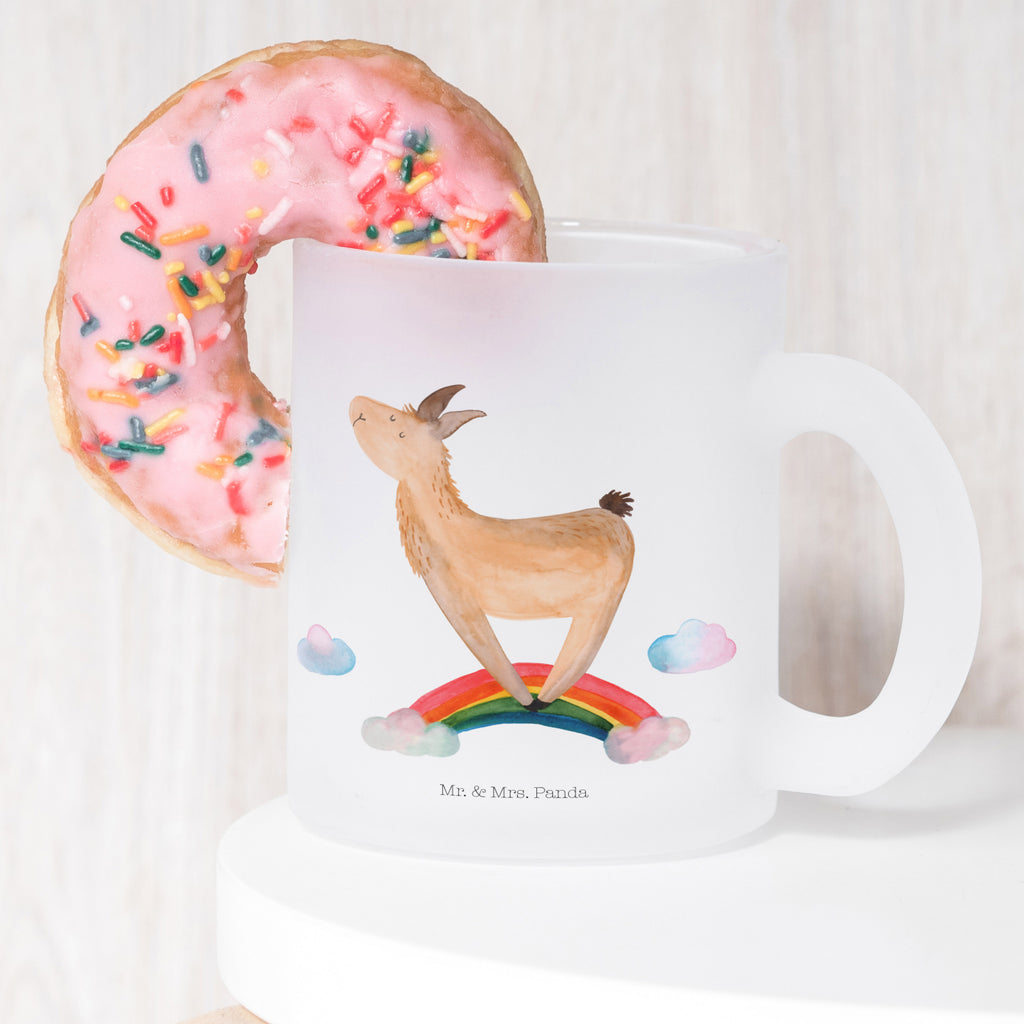 Teetasse Lama Regenbogen Glasbecher, getränkeglas, Teeglas, Große Teetasse, Teegläser, becher glas, Trinkglas, Teetasse aus Glas, becher für tee, Tasse Für Tee, Tasse, Teetasse Glas, Glas Teebecher, Becher, tasse glas, glastasse, Teetasse, Tee Tasse, Lama, Alpaka, Außenseiter, Selbstständig, Lamas, Haters, Abi, Freiheit, Wolkenland, Haters Gonna Hate, Hobby, Regenbogen, Schule