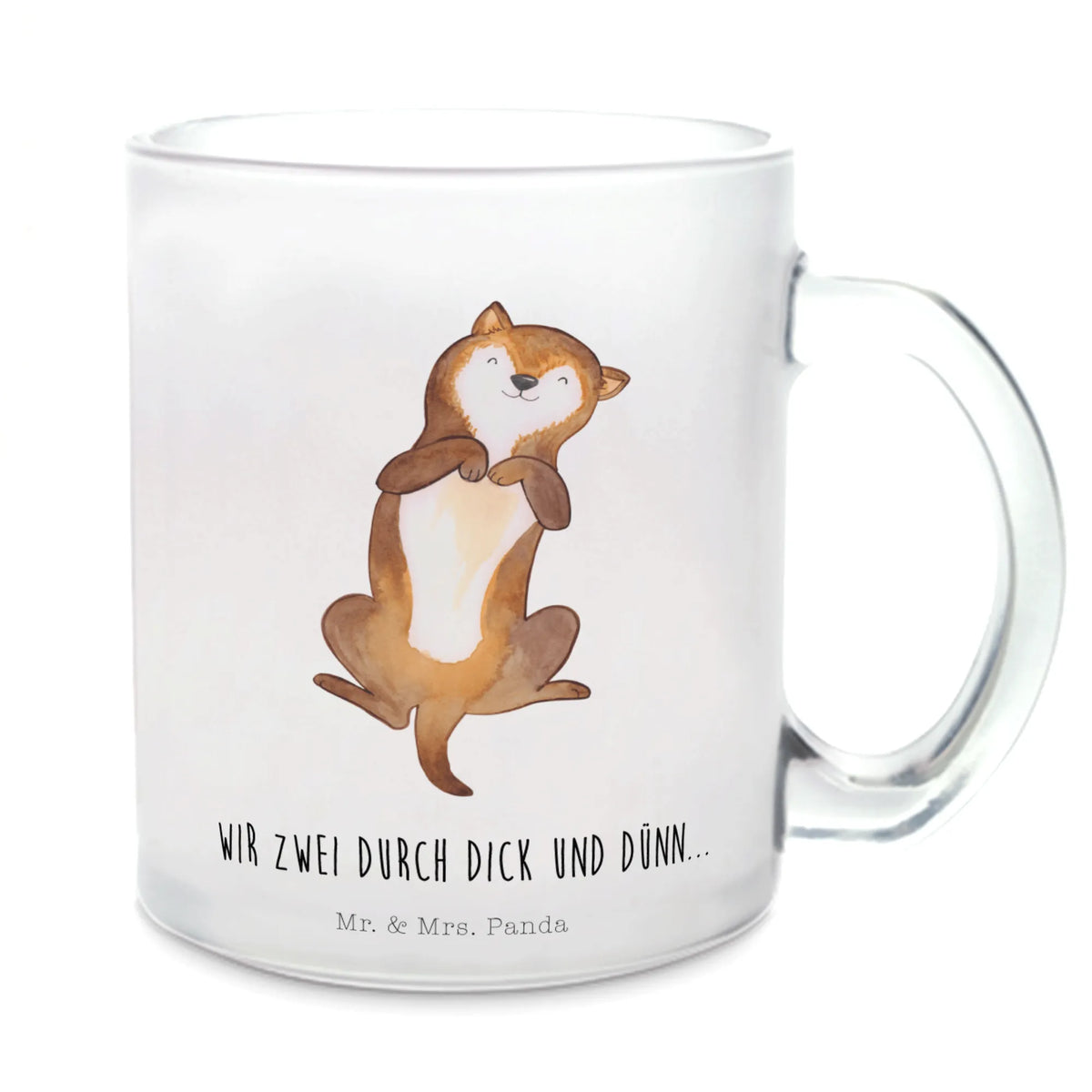 Teetasse Hund Streicheln