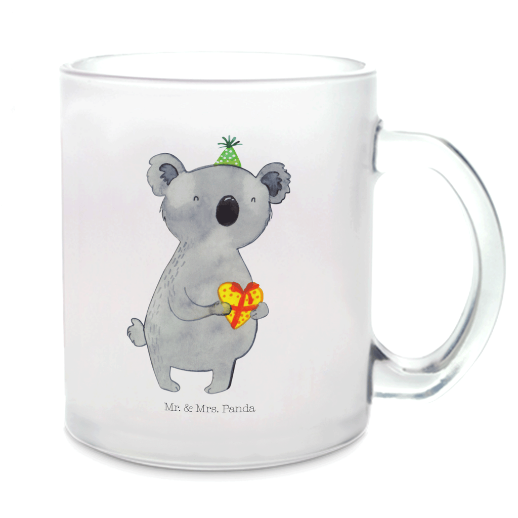 Teetasse Koala Geschenk Teetasse, Teeglas, Teebecher, Tasse mit Henkel, Tasse, Glas Teetasse, Teetasse aus Glas, Koala, Koalabär, Geschenk, Geburtstag, Party