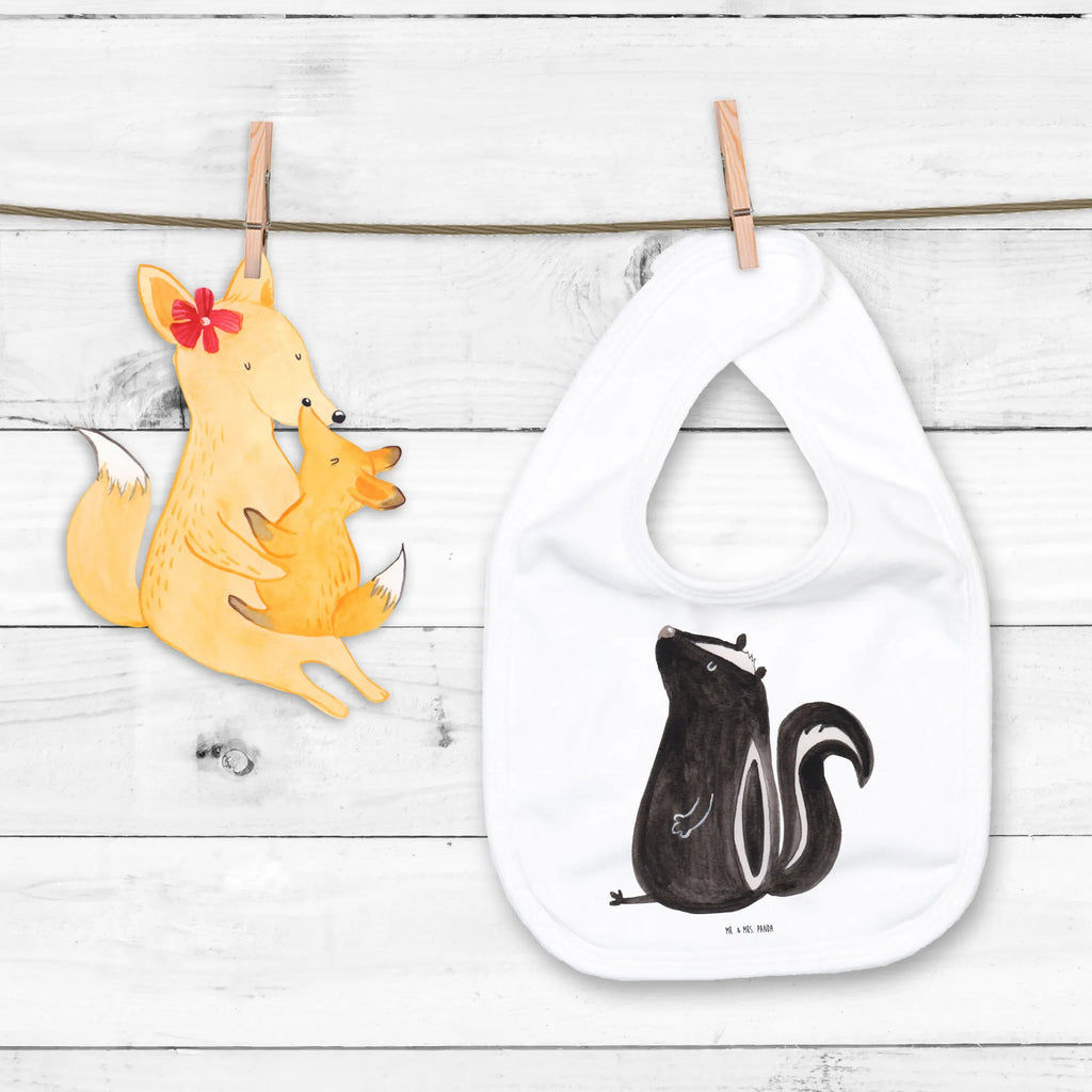 Bib skunk Sit baby shower, spit cloth, toddler, drool bib, baby party, baby bib, Skunk, law, wild animal, know-it-all, office, predator, stinker, slogan, stinky, skunk