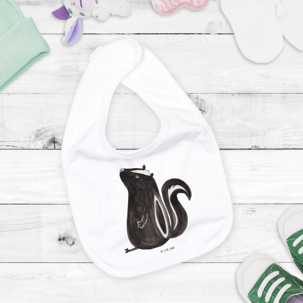 Bib skunk Sit baby shower, spit cloth, toddler, drool bib, baby party, baby bib, Skunk, law, wild animal, know-it-all, office, predator, stinker, slogan, stinky, skunk