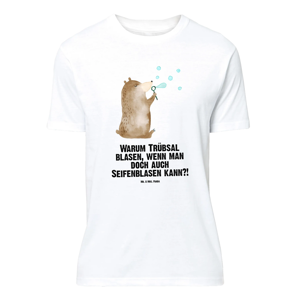 T-Shirt Standard Bär Seifenblasen Lustiges T-Shirt, Herrn, Damen, Junggesellenabschied, Schlafshirt, Jubiläum, Nachthemd, T-Shirt mit Spruch, Shirt, Tshirt, T-Shirt, Geburstag, Bär, Teddybär, Teddy, Seifenblasen Bär Lustig Sein Glücklich Traurig Happy